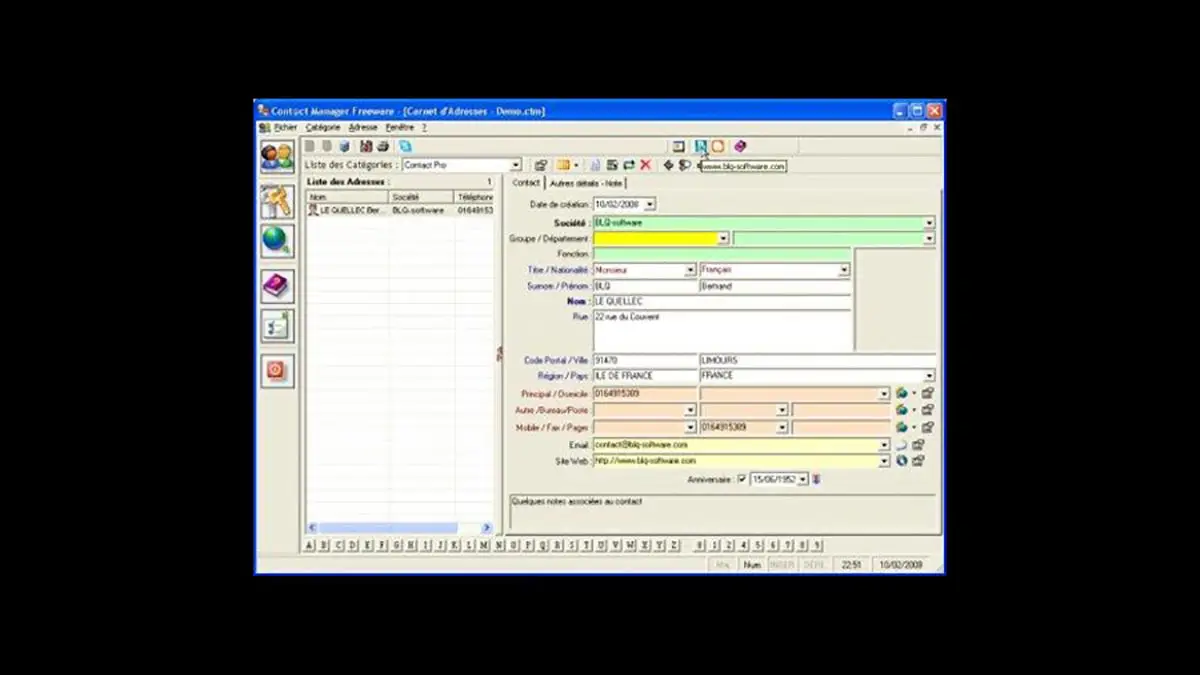 Gérer facilement vos contacts avec le Contact Manager Freeware