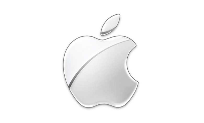 Logo Apple, couleur chrome