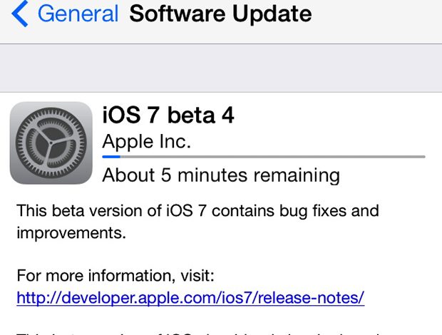 iOS 7 : ce que nous livre la bêta 4