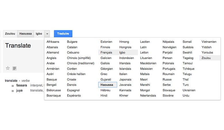 Google ajoute des langues asiatiques et africaines à Google Traduction