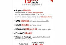 Free lance officiellement son offre 4G : 20 Go pour 19,99€/mois !