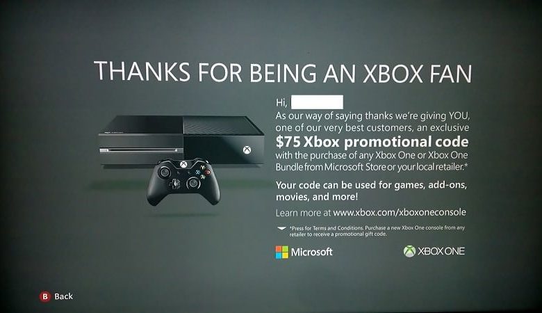 75 $ de cadeau pour les possesseurs de Xbox 360 qui passent à la Xbox One
