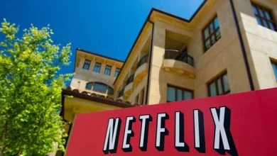 L'entrée du siège de Netflix, à Los Gatos en Californie. La start-up s'installe en France à la rentrée.