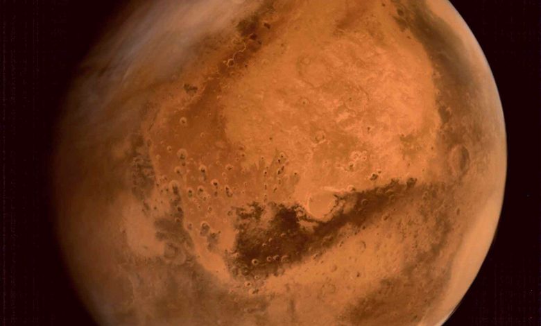 La planète Mars vue par la sonde MOM de l'agence spatiale indienne.