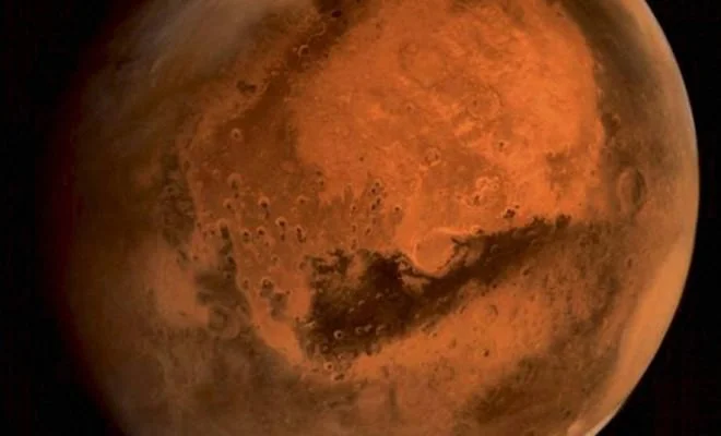 Sonde indienne MOM : photo d'une tempête de poussière sur Mars