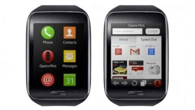 Opera Mini : le navigateur mobile léger dans la montre Samsung Gear S sous Tizen