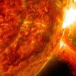 Image d'une éruption solaire, le 2 octobre.