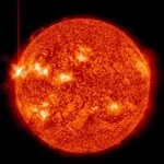 Une image de la Nasa montre une iruption solaire, le 14 mai 2013.