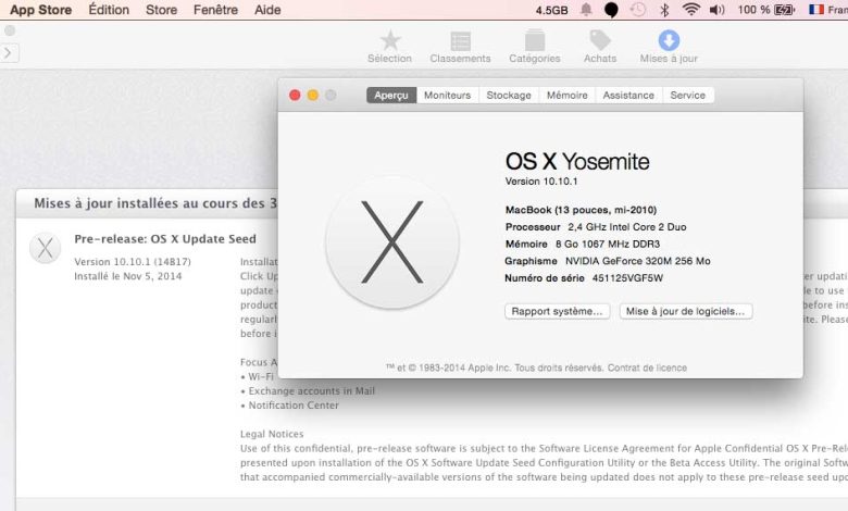 OS X 10.10.1 Yosemite : une mise à jour pour corriger des problèmes de Wi-Fi