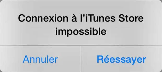 Apple : iTunes et l'App Store en panne