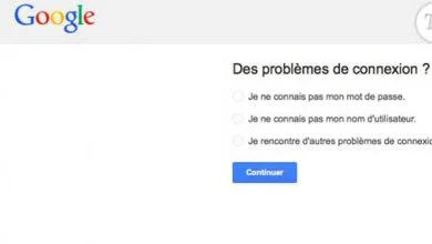 Gmail : formulaire de récupération d'un compte Google