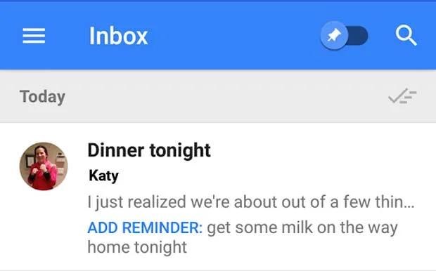 Inbox by Gmail : Reminders