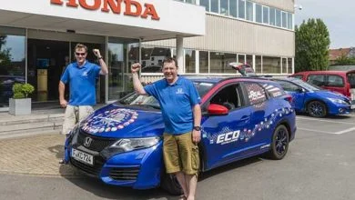 Honda décroche le Guinness World Records pour l'efficacité énergétique de la Civic Tourer 1.6 i-DTEC