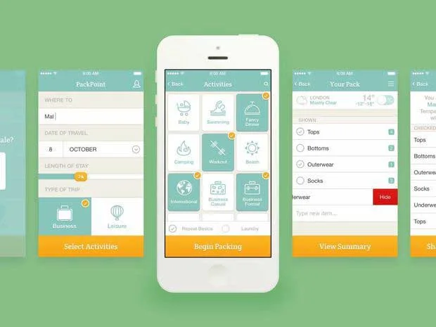 PackPoint : une application pour vous seconder pour faire vos bagages