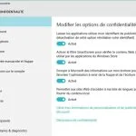 Windows 10 confidentialité