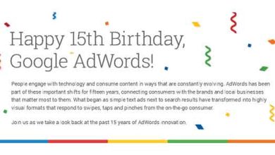 Adwords Birthday Infographic