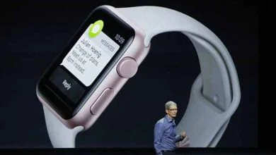 Apple Watch 2 batterie boost face à la caméra