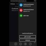 MetroMail Gmail Windows Phone