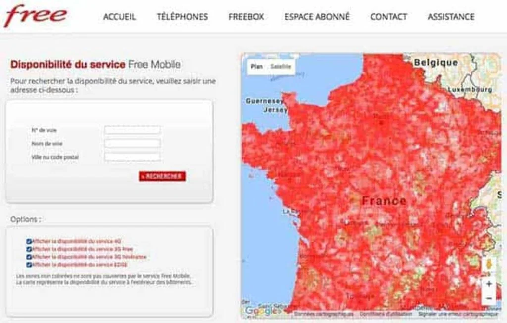 Est-ce que vous êtes concerné par le bridage 3G de Free Mobile ? Une carte vous répond