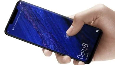 Huawei Mate 20 Pro dans le capteur d'empreinte digitale d'affichage