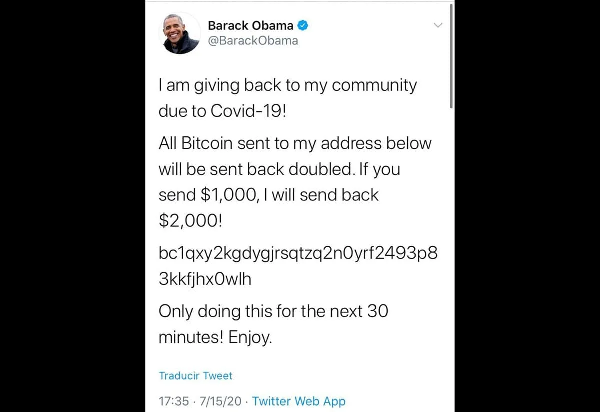 Compte Twitter de Barack Obama a été piraté