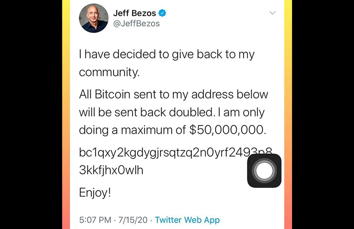 Compte Twitter de Jeff Bezos a été piraté