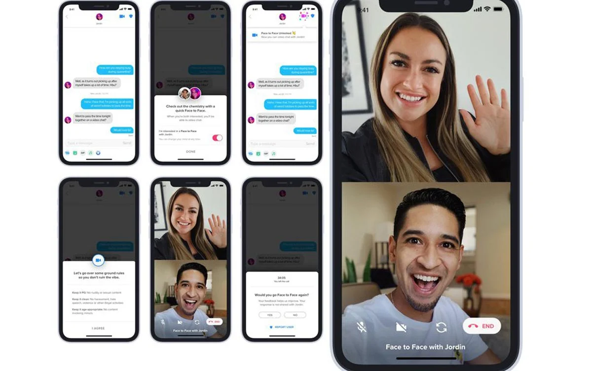 Les appels vidéo arrivent à Tinder