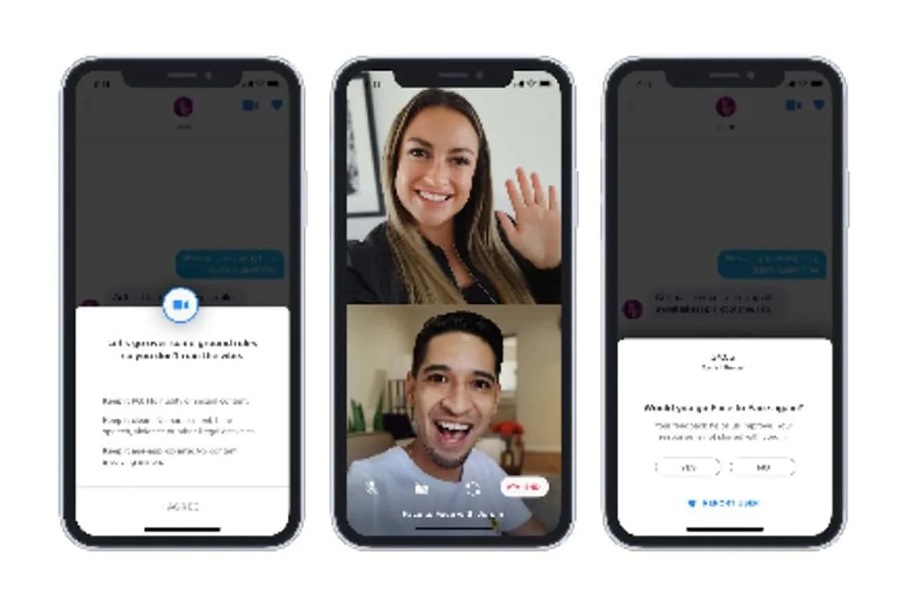 Tinder a additionné les appels vidéo pour tout le monde