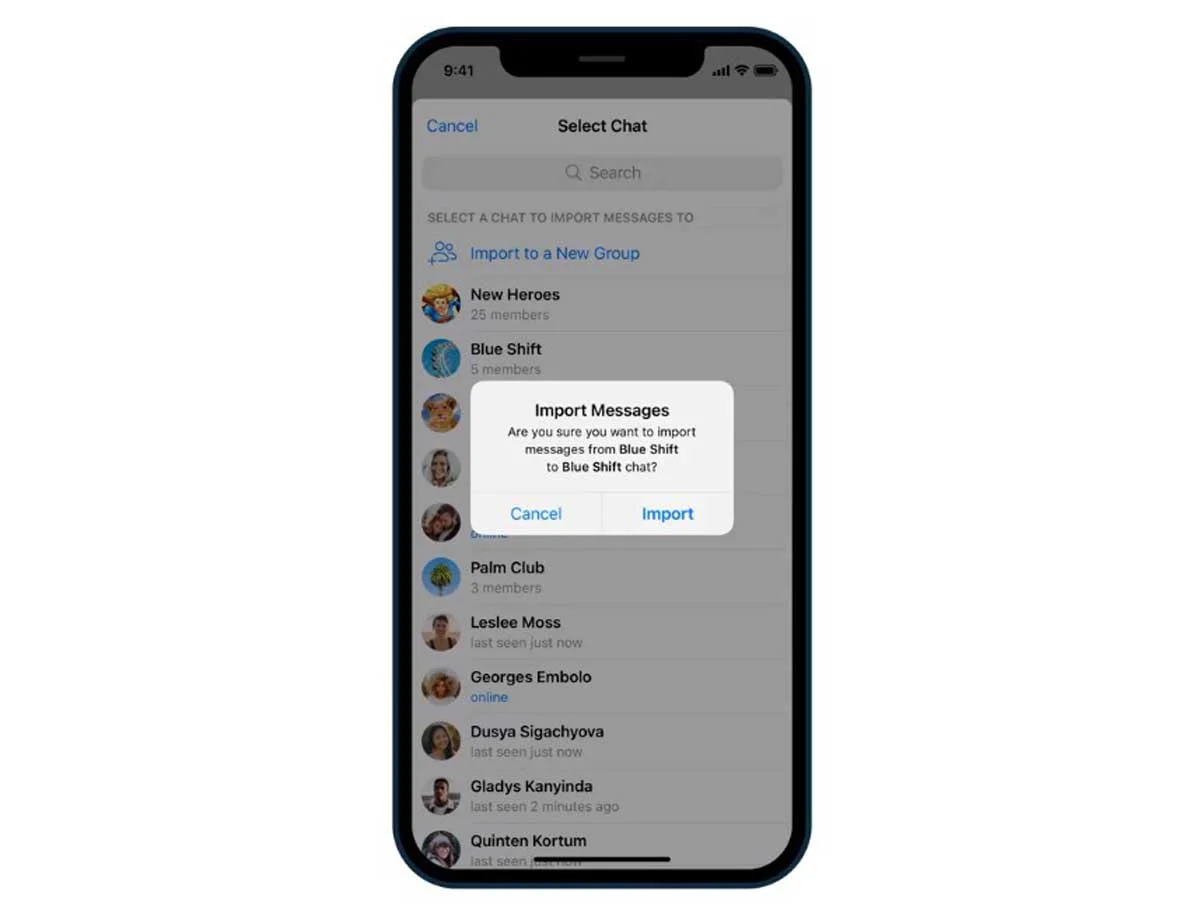 Telegram facilite l'importation de chats depuis WhatsApp et d'autres applications