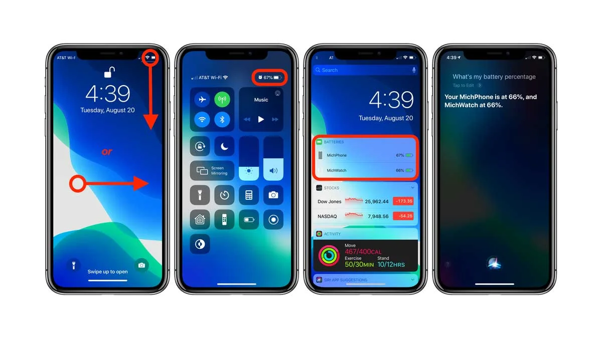 Comment afficher le pourcentage de la batterie de votre iPhone X/XS/11/11/12 Pro (Max)