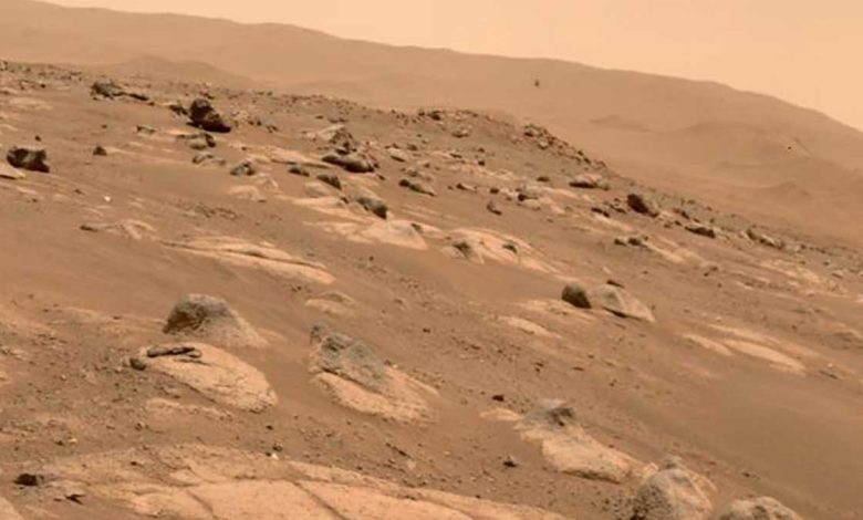 Partenaires sur Mars : la NASA publie une photo prise par l'hélicoptère Ingenuity du rover Persévérance.
