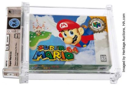 Le jeu vidéo "Super Mario 64" vendu aux enchères pour 1,56 million de dollars