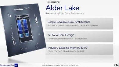 Intel 7, nouveau processus de fabrication d'Alder Lake-S