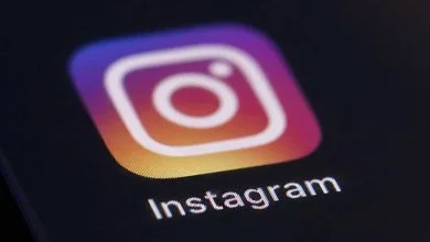 L'icône d'Instagram sur un téléphone portable.