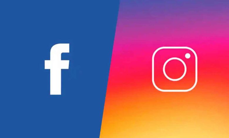 Instagram et Facebook.
