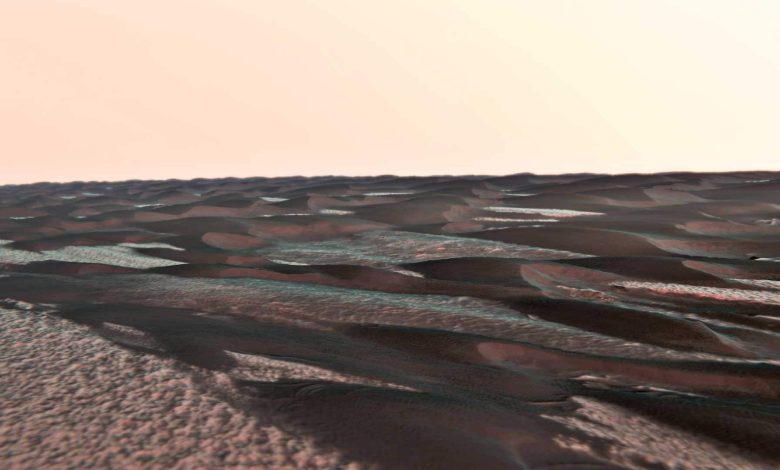 Une caractéristique de Mars que nous n'avons pas : Les mégadunes polaires