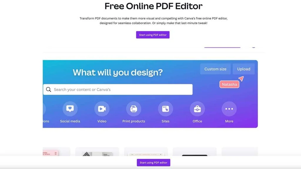 Canva Free PDF Editor