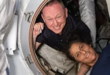 Astronautes NASA Butch Wilmore et Suni Williams à bord de l'ISS