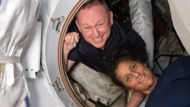 Astronautes NASA Butch Wilmore et Suni Williams à bord de l'ISS