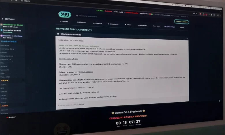 YggTorrent dévoilé : guide complet du site de partage P2P français