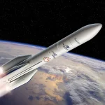 Fusée Ariane 6 en phase de décollage, illustration du lanceur européen dans l'espace.