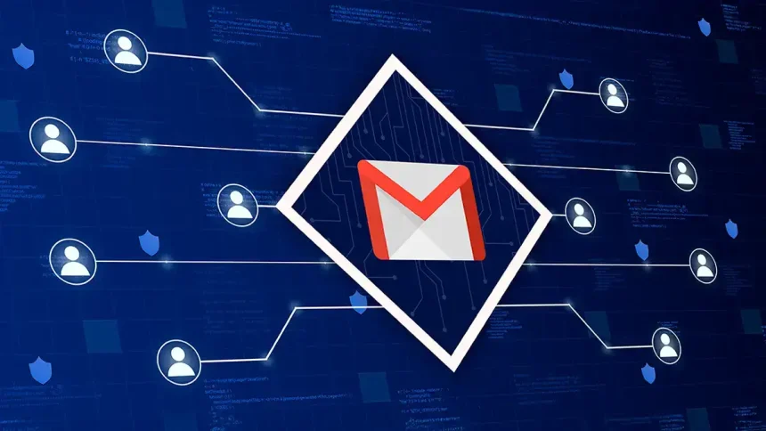 Logo Gmail sécurisé, protection contre phishing