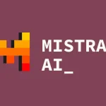 Logo de Mistral AI : entreprise française d'intelligence artificielle.